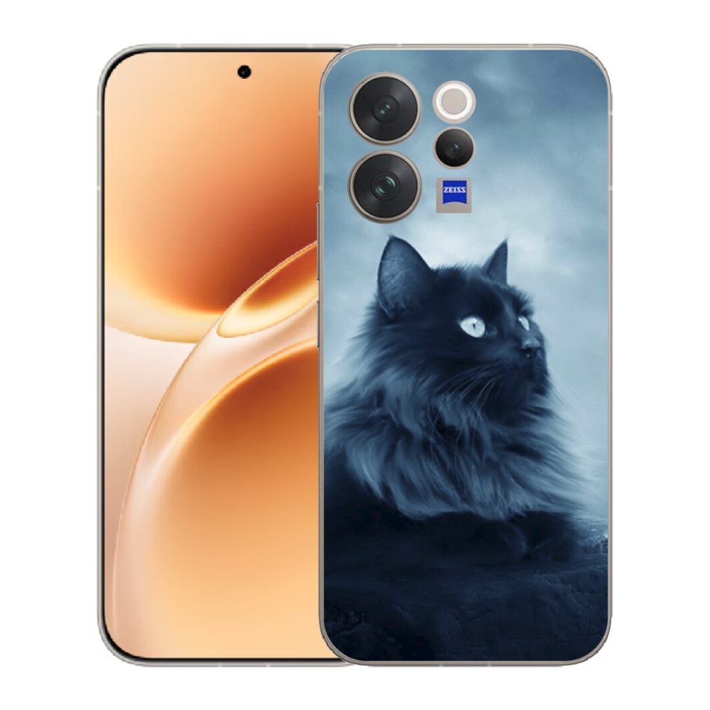 mmCase géltok a Vivo V70-hez – fekete macska 1