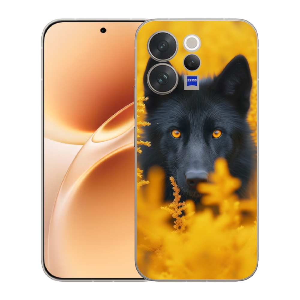 mmCase géltok a Vivo V70-hez – fekete farkas 2