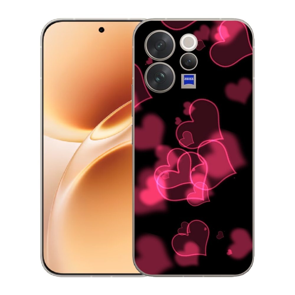 mmCase géltok a Vivo V70-hez – piros szívecskék