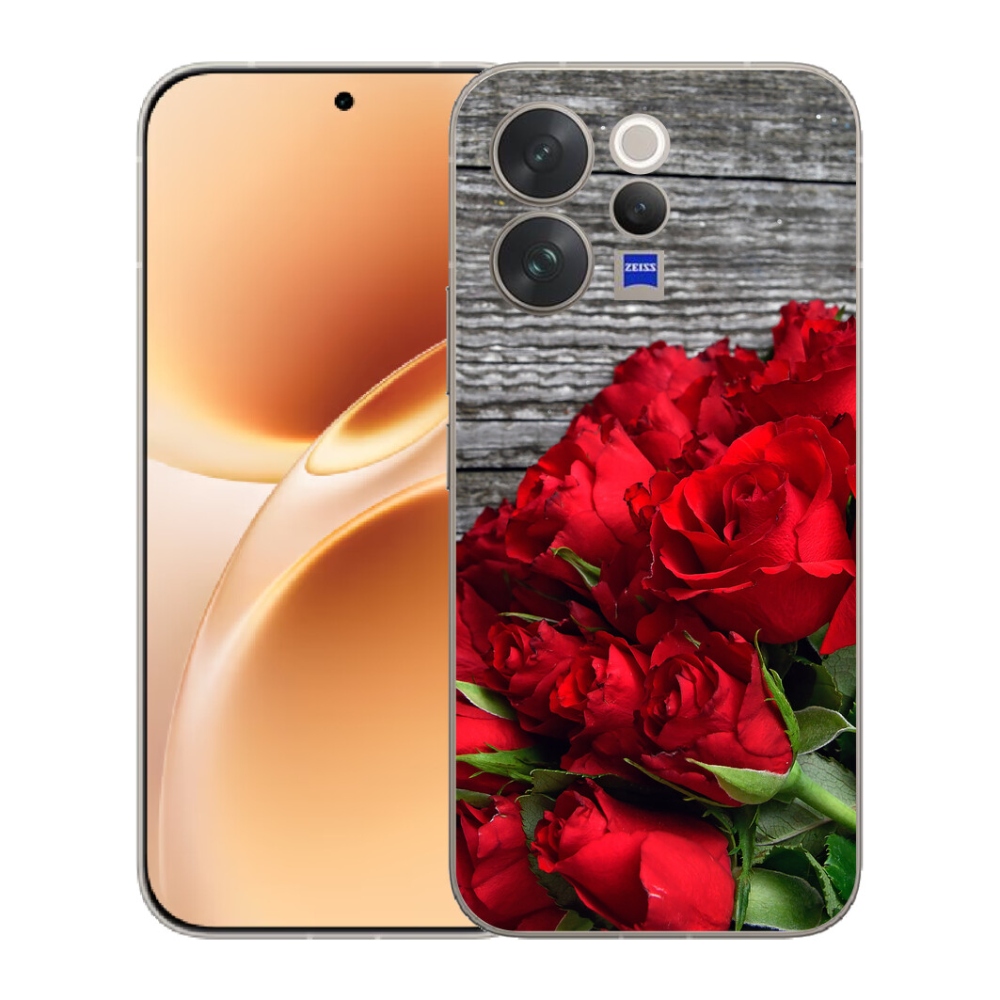 mmCase géltok a Vivo V70-hez – vörös rózsák
