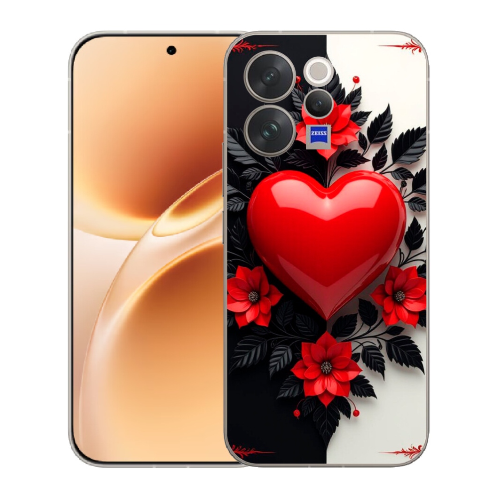 mmCase géltok a Vivo V70-hez – piros szív