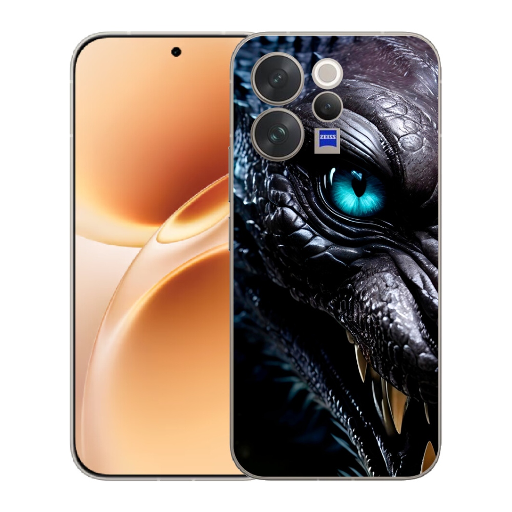mmCase gélhuzat a Vivo V70-hez – sárkányos mintázat