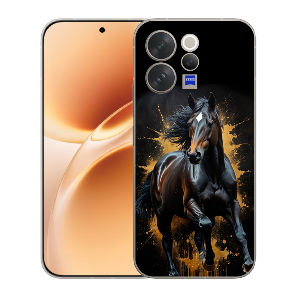 mmCase géltok a Vivo V70-hez – elegáns fekete csikó