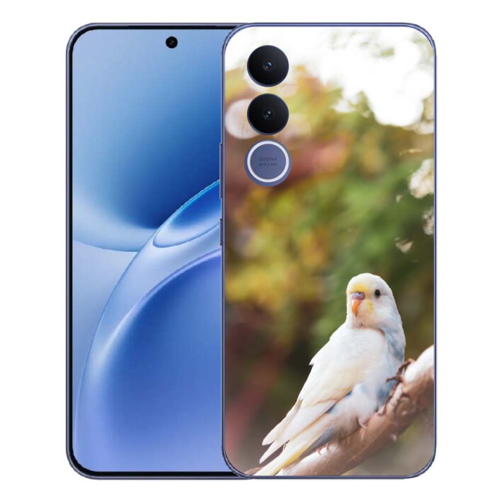 mmCase géltok a Vivo V70 FE-hez – fehér papagáj