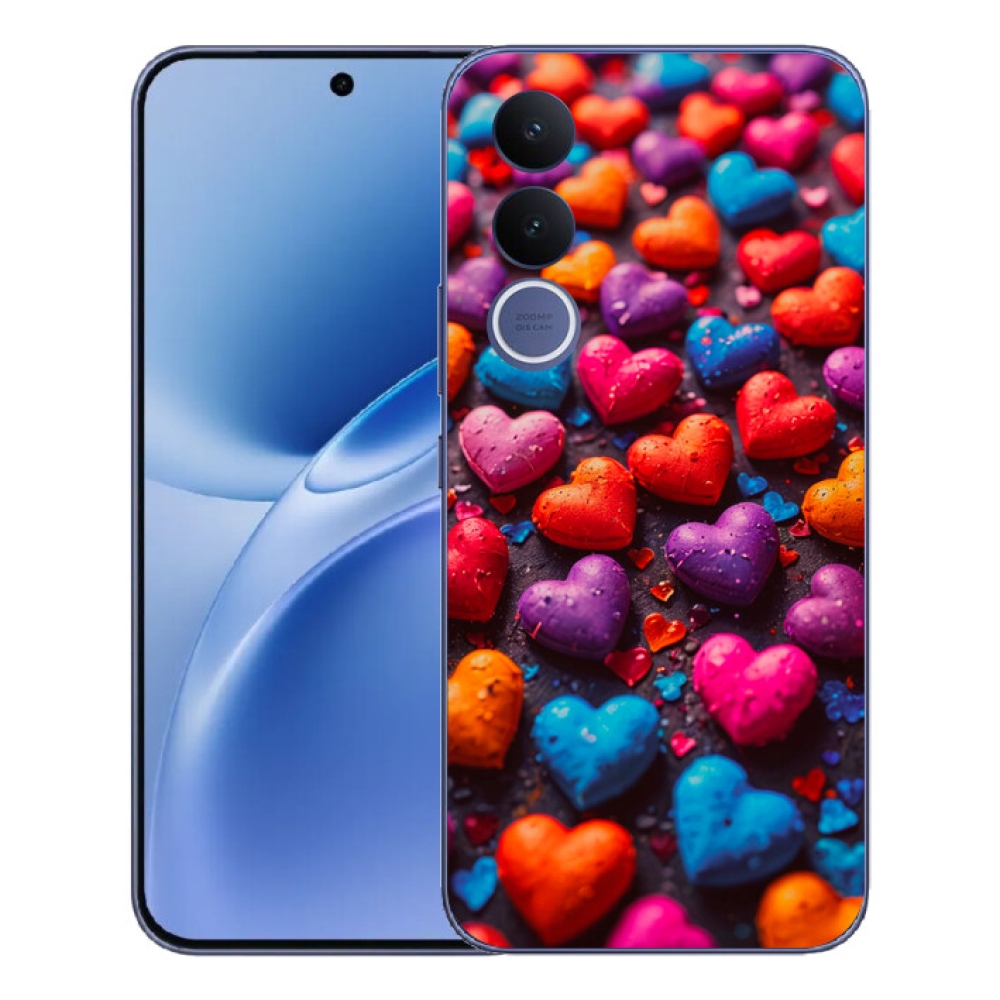 mmCase géltok a Vivo V70 FE-hez – színes szívek