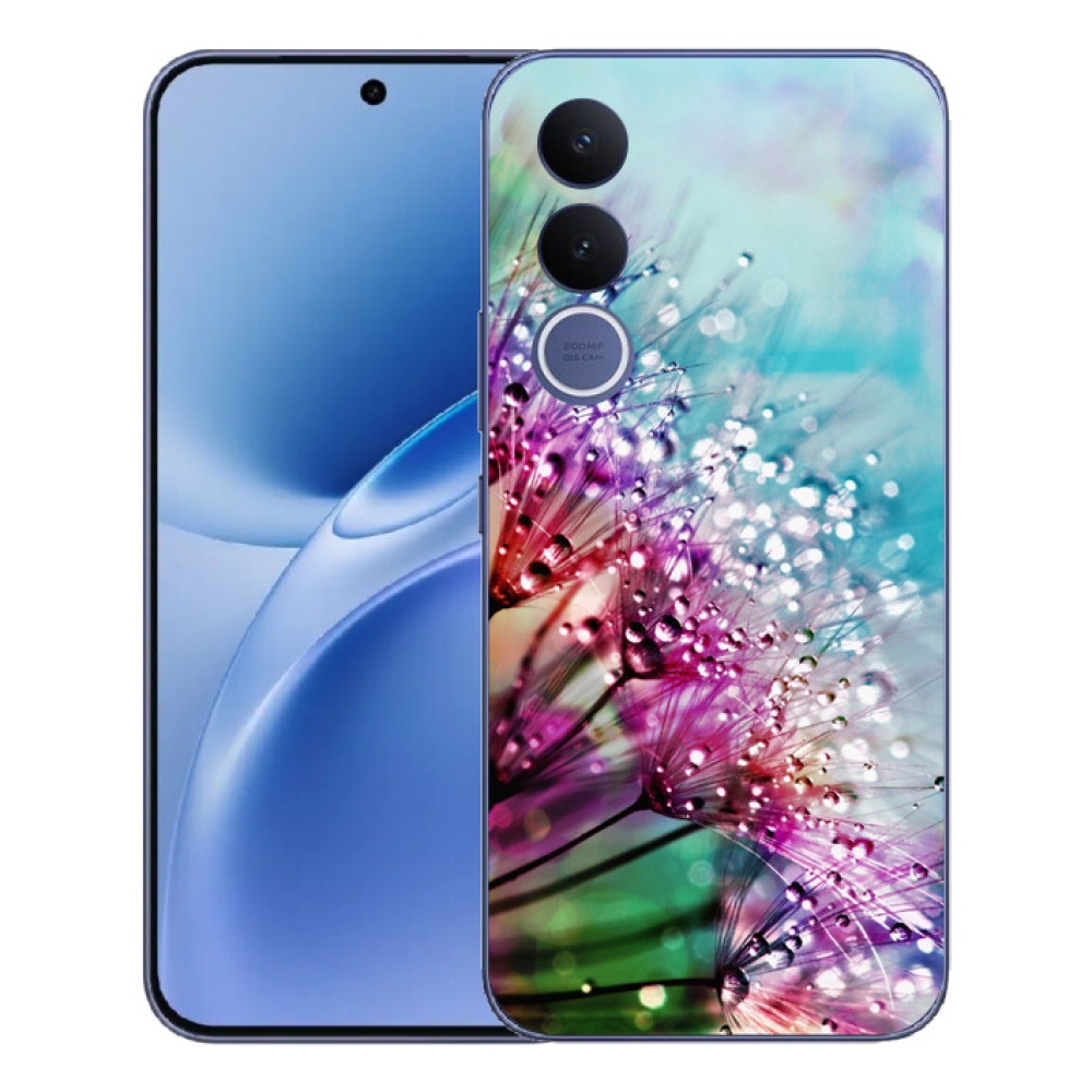 mmCase gél tok a Vivo V70 FE-hez – színes virágok