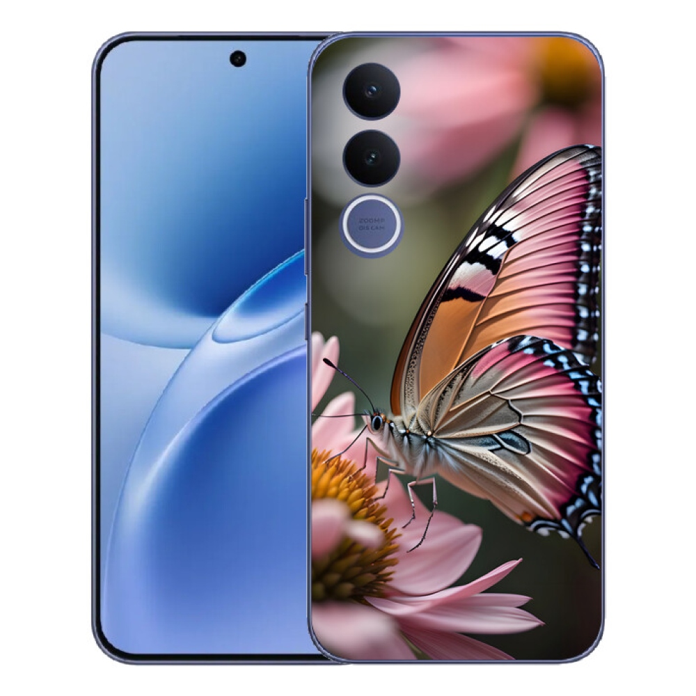 mmCase gél tok a Vivo V70 FE-hez – színes pillangó