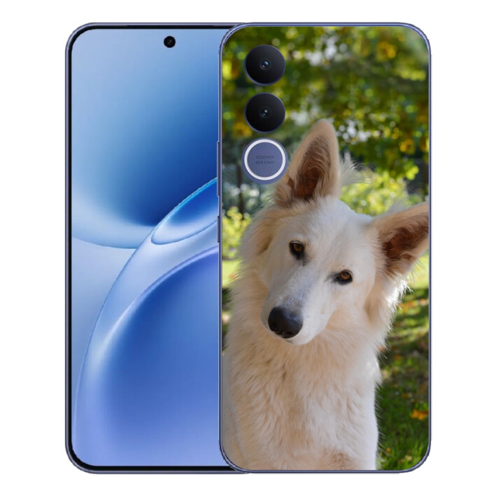 mmCase gél tok a Vivo V70 FE-hez – fehér svájci juhászkutya 1