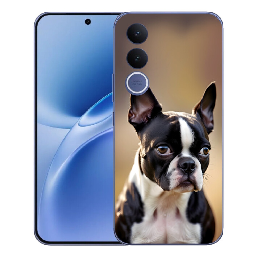 mmCase gél tok a Vivo V70 FE-hez – bostoni terrier