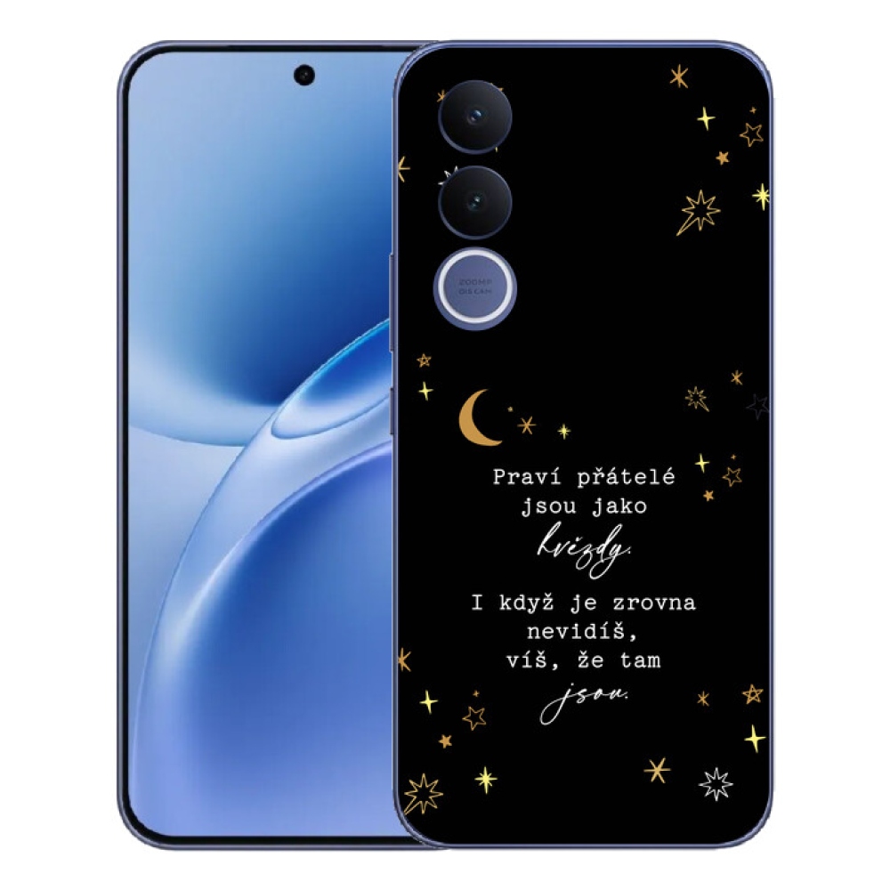 mmCase géltok a Vivo V70 FE-hez – idézet 6, fekete háttérrel