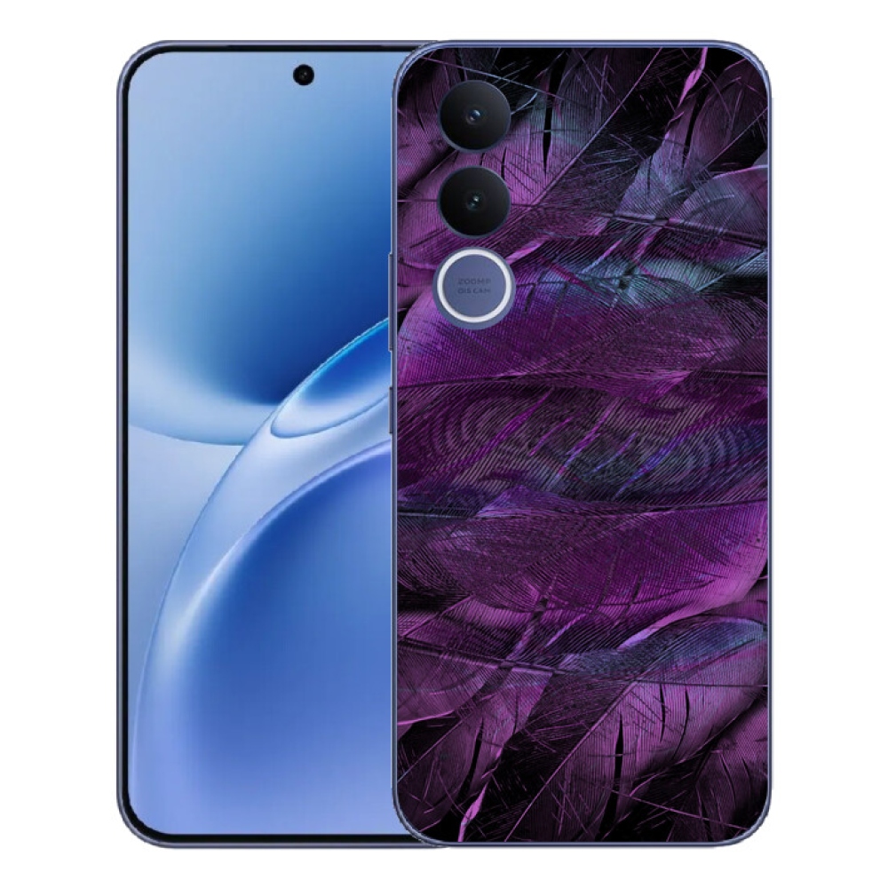 mmCase géltok a Vivo V70 FE-hez – lila tollak