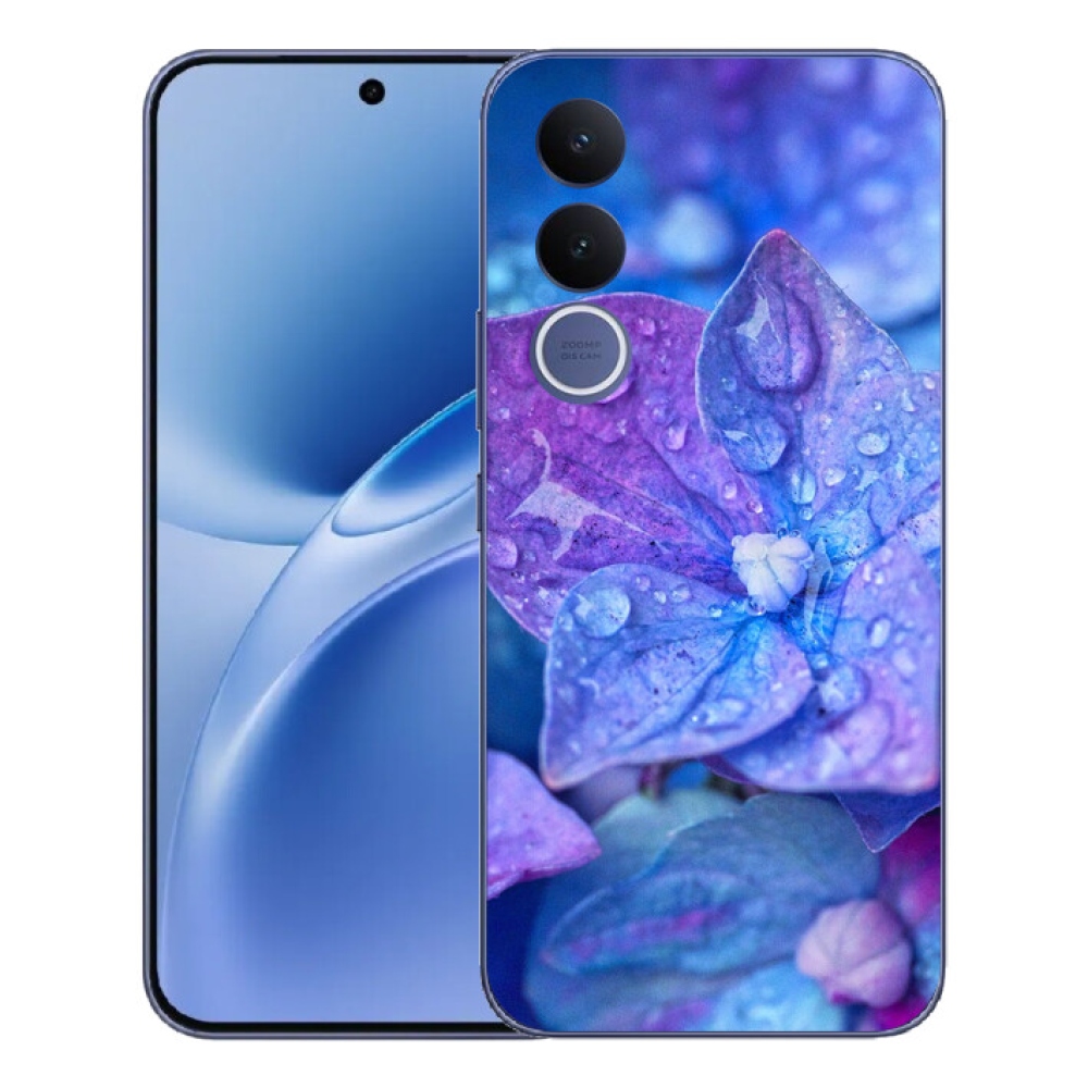 mmCase gél tok a Vivo V70 FE-hez – lila virág