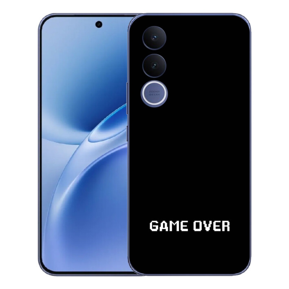 mmCase géltok a Vivo V70 FE-hez – „game over” fekete háttérrel