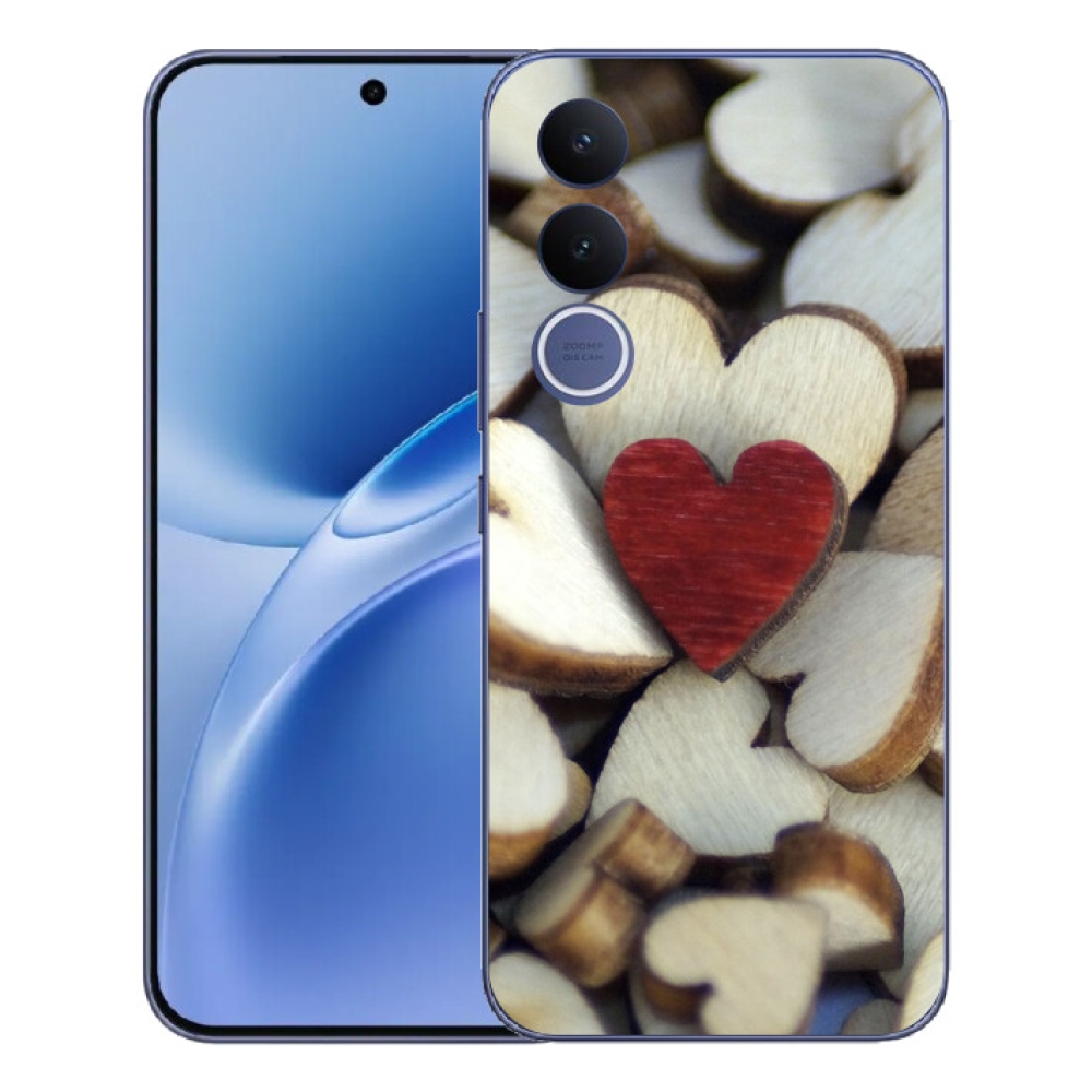 mmCase géltok a Vivo V70 FE-hez – gravírozott piros szív 