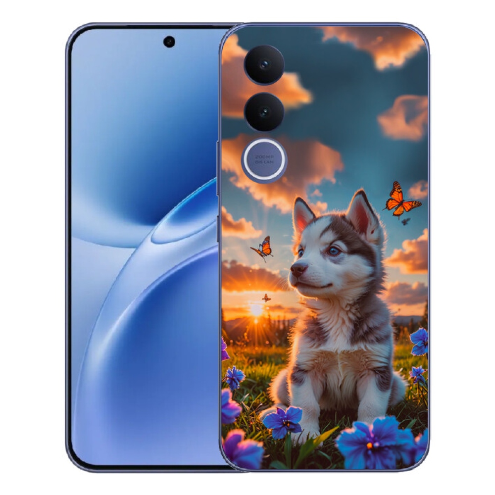 mmCase gél tok a Vivo V70 FE-hez – husky naplementekor