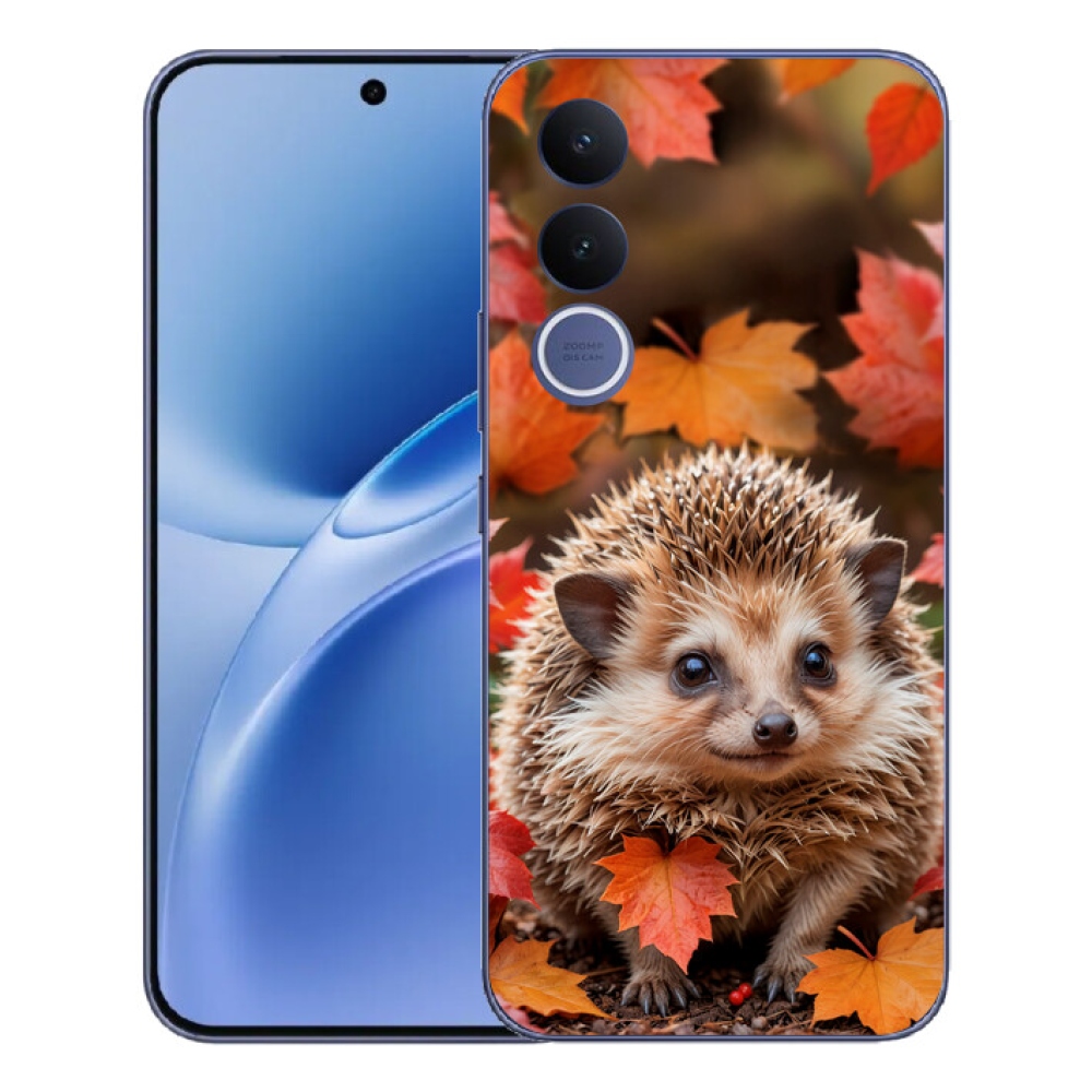 mmCase géltok a Vivo V70 FE-hez – sün a levelek között