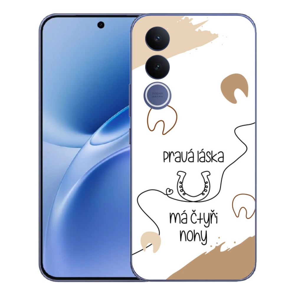 mmCase géltok a Vivo V70 FE-hez – ló motívum, fehér háttér