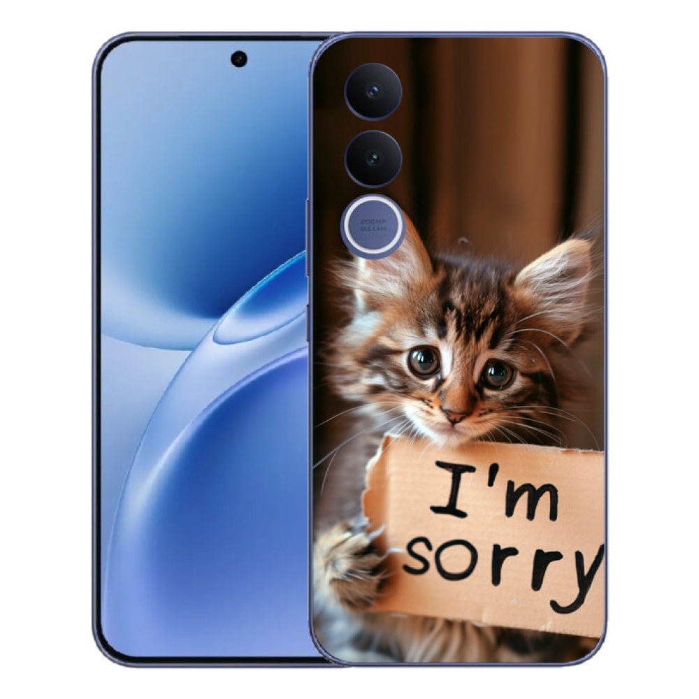 mmCase gél tok a Vivo V70 FE-hez – macskás mintás