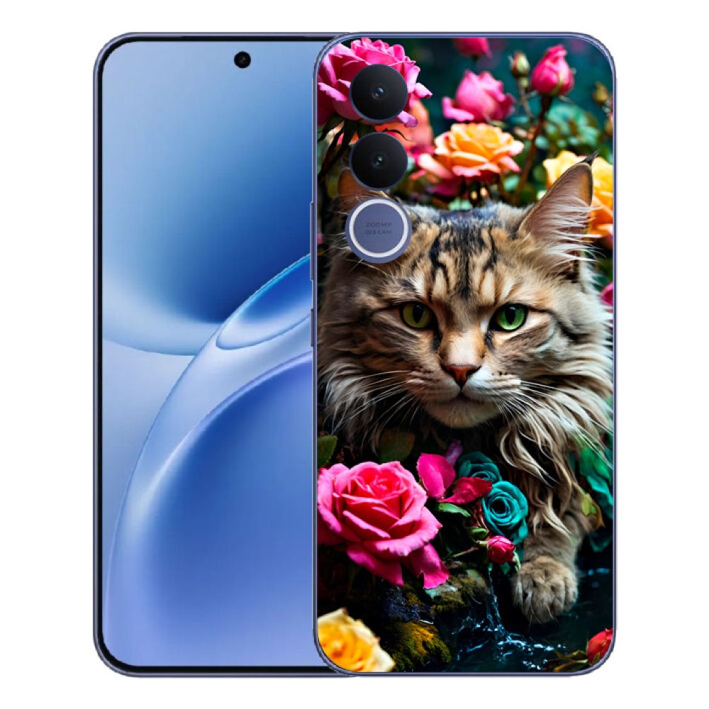 mmCase géltok a Vivo V70 FE-hez – macskás mintázat 2