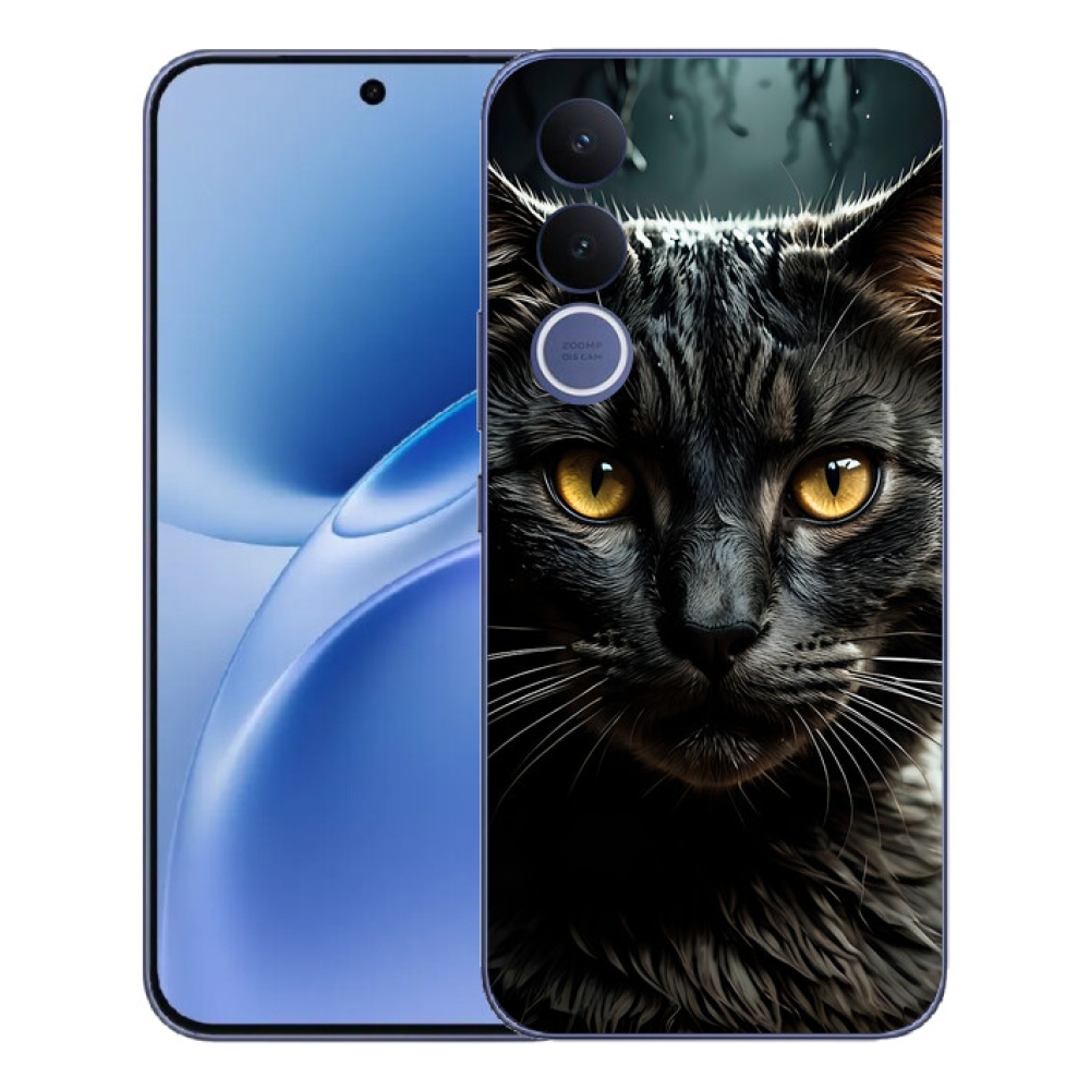 mmCase gélhuzat a Vivo V70 FE-hez – macskás mintázat 3