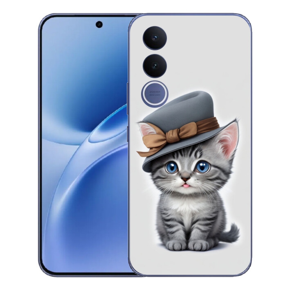 mmCase géltok a Vivo V70 FE-hez – kalapos cica
