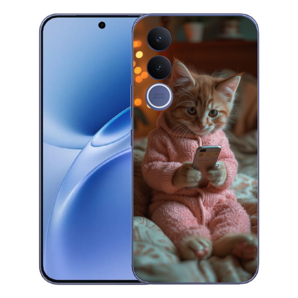 mmCase géltok a Vivo V70 FE-hez – cica mobiltelefonnal