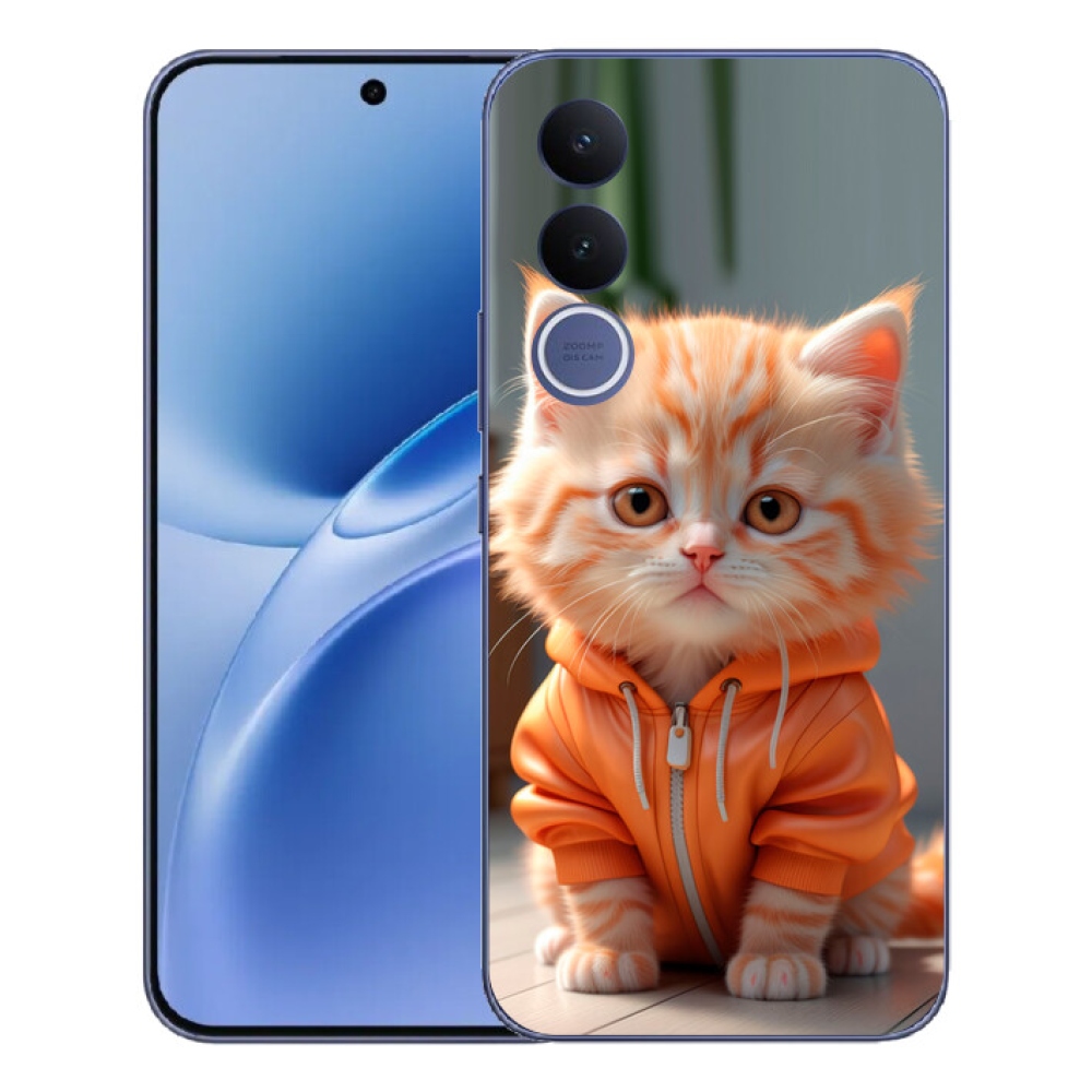 mmCase géltok a Vivo V70 FE-hez – pulóveres cica