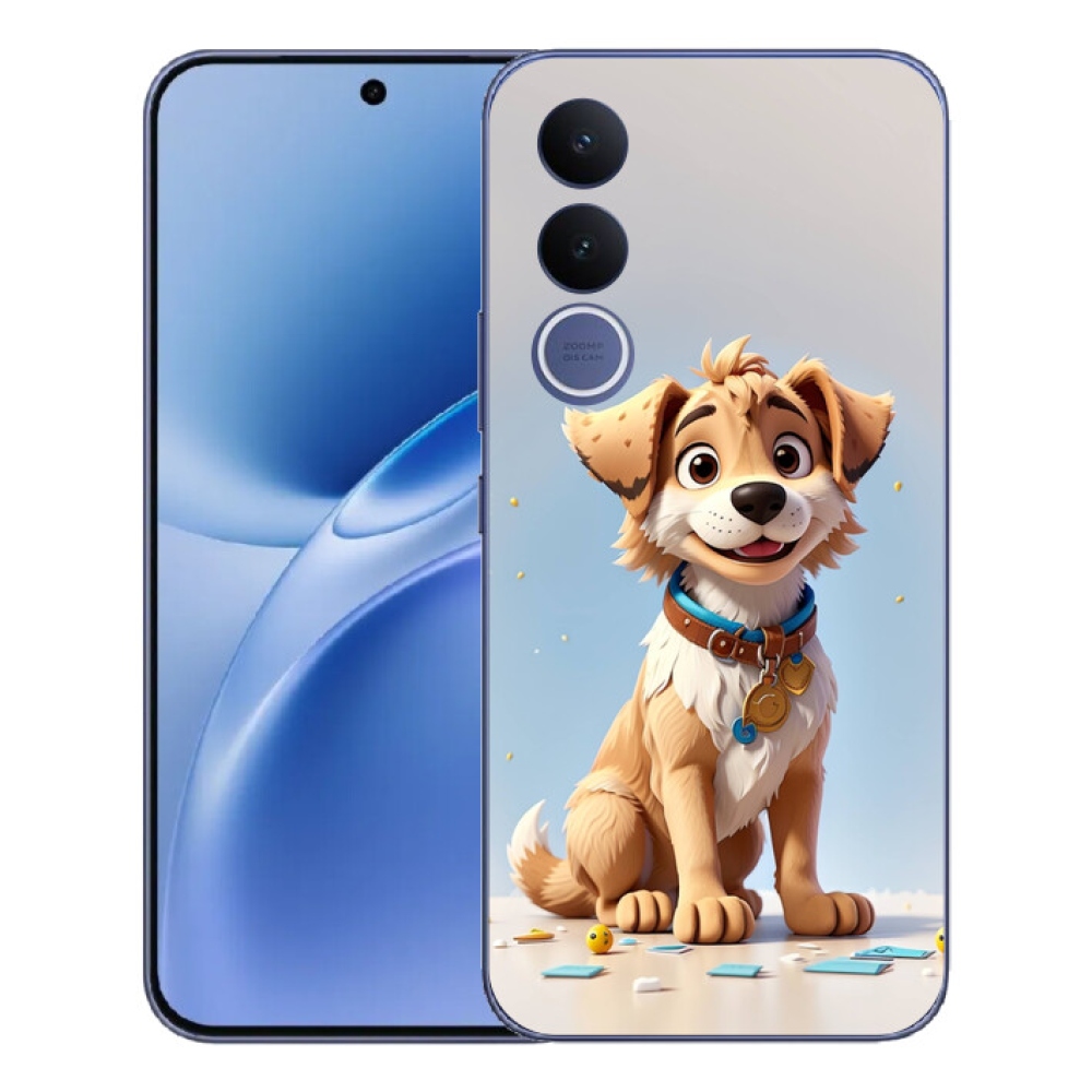 mmCase gél tok a Vivo V70 FE-hez – rajzolt kiskutya