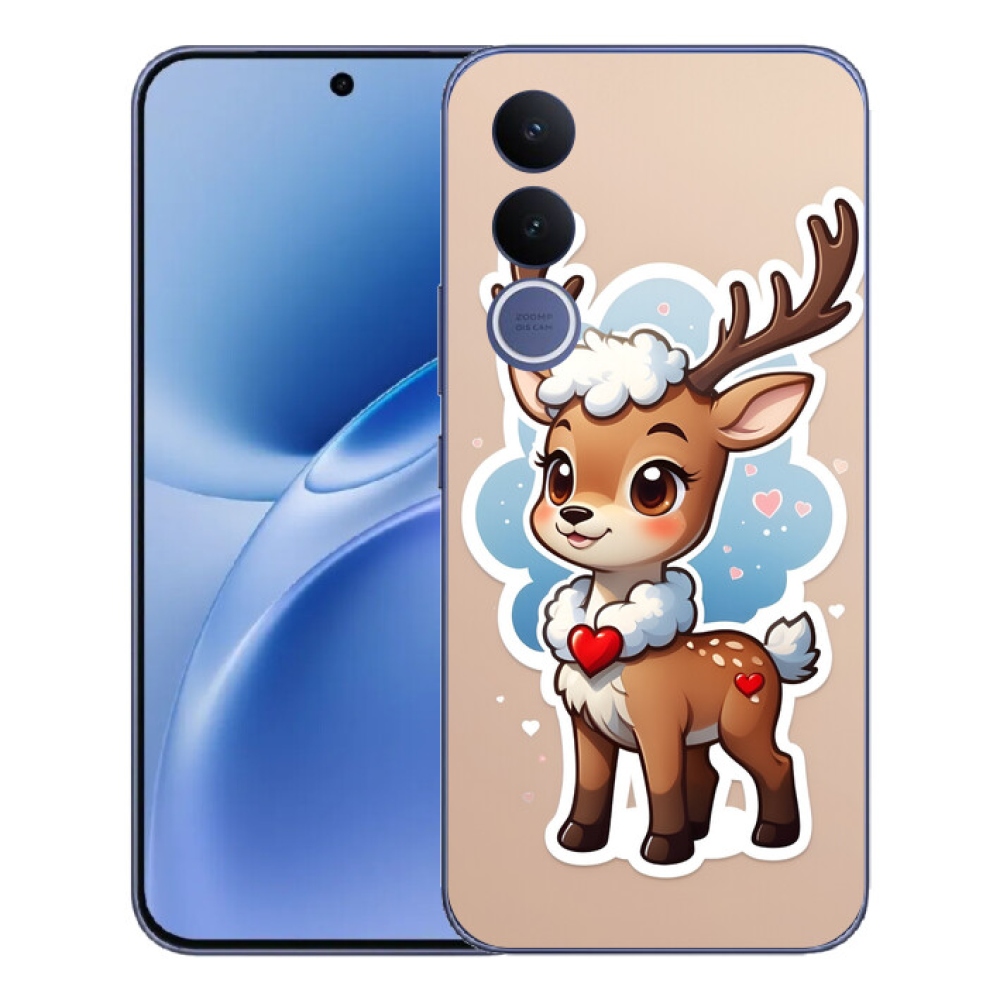 mmCase géltok a Vivo V70 FE-hez – rajzolt rénszarvas