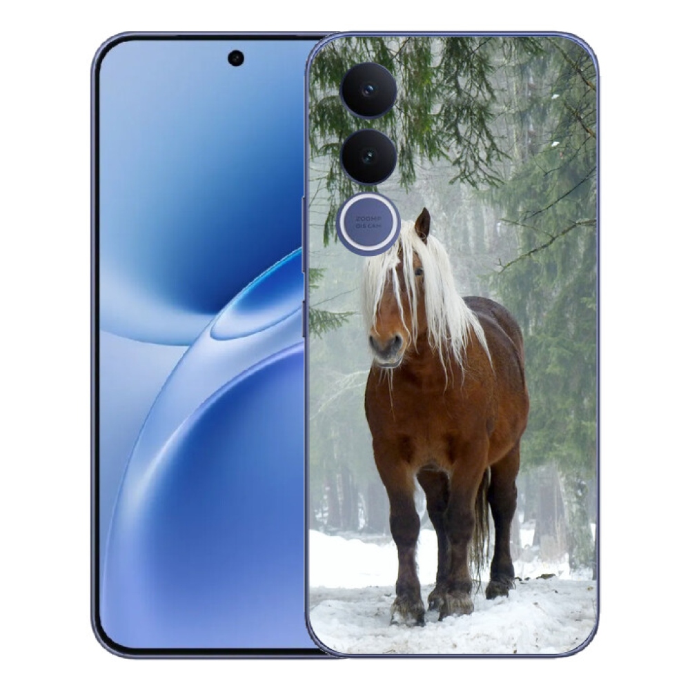 mmCase gélhuzat a Vivo V70 FE-hez – ló az erdőben
