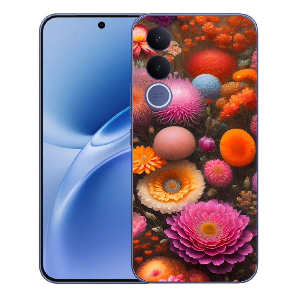 mmCase gél tok a Vivo V70 FE-hez – virágkompozíció