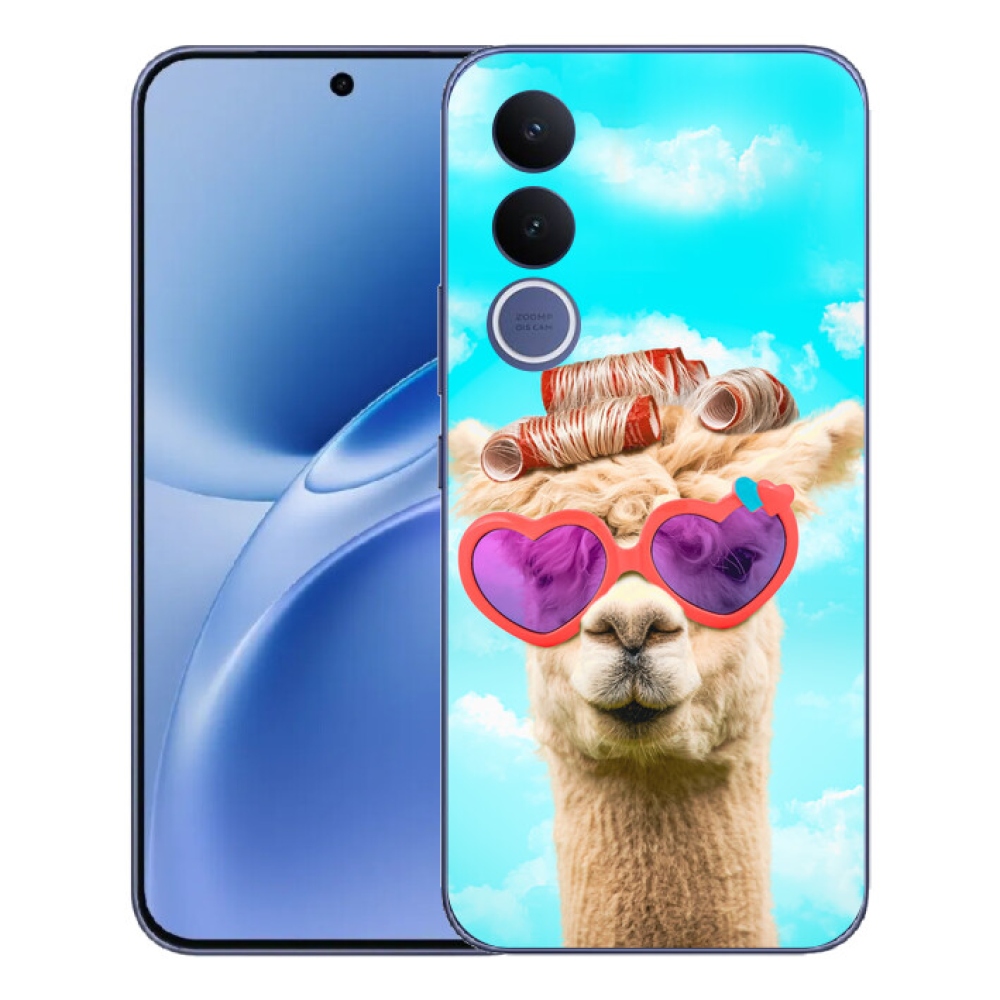 mmCase géltok a Vivo V70 FE-hez – szemüveges láma