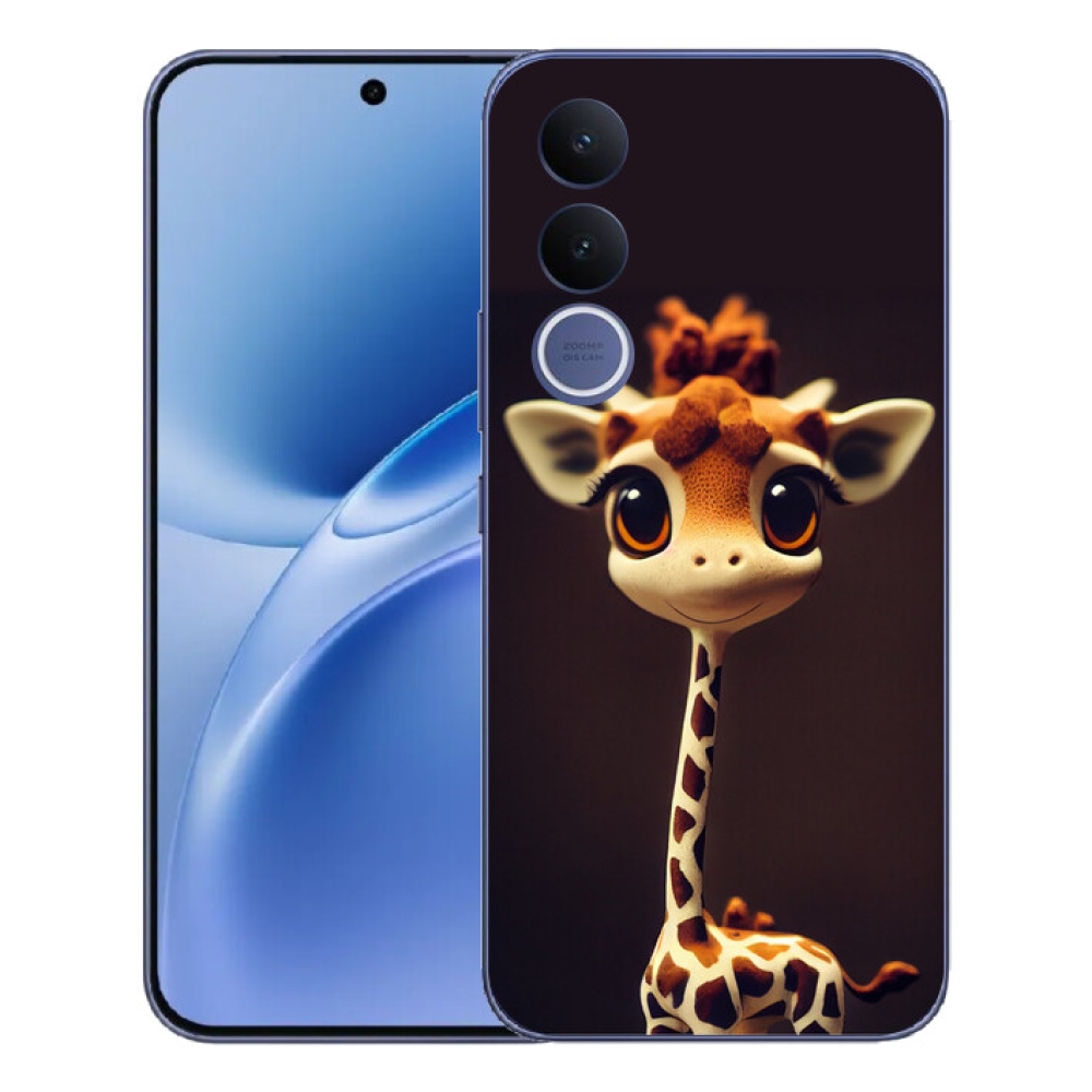 mmCase gél tok a Vivo V70 FE-hez – kis zsiráf