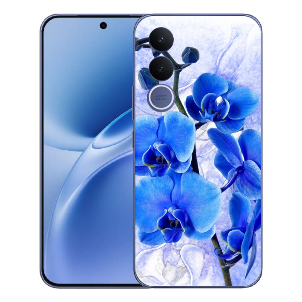 mmCase géltok a Vivo V70 FE-hez – kék virágok