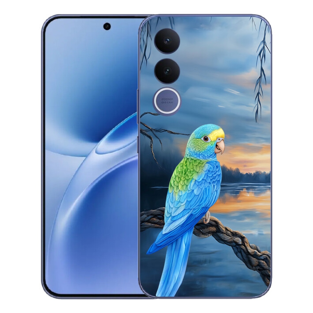mmCase géltok a Vivo V70 FE-hez – kék papagáj