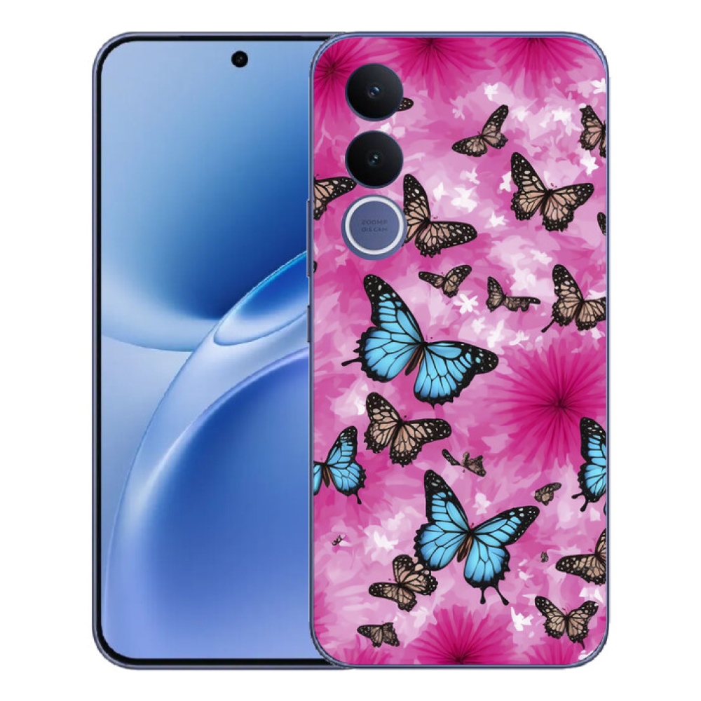 mmCase gél tok a Vivo V70 FE-hez – pillangókert