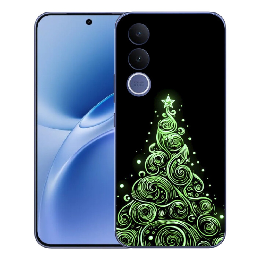 mmCase gél tok a Vivo V70 FE-hez – neon karácsonyfa 3