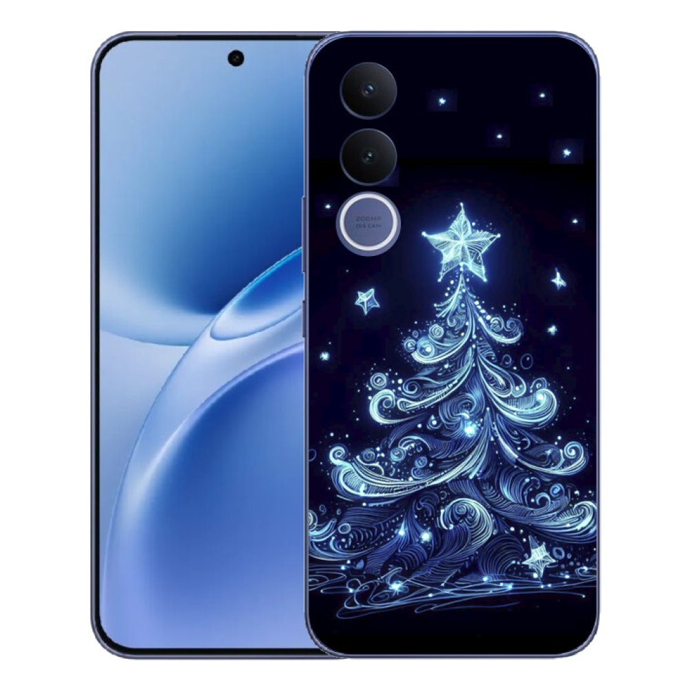 mmCase gél tok a Vivo V70 FE-hez – neon karácsonyfa 4