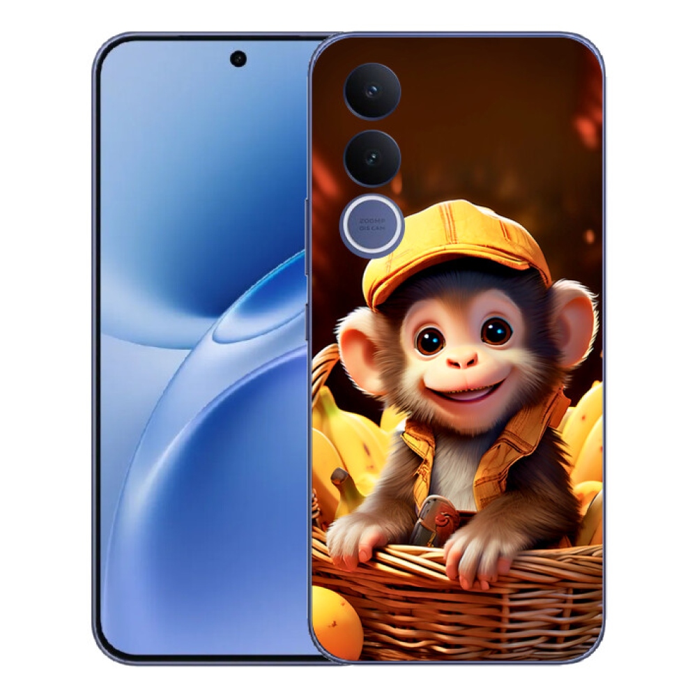 mmCase gél tok a Vivo V70 FE-hez – majom a kosárban