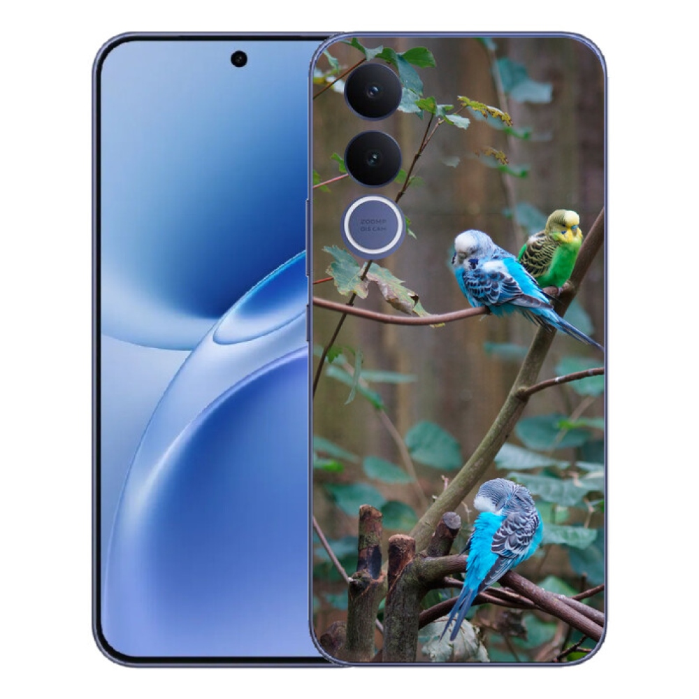 mmCase gél tok a Vivo V70 FE-hez – papagájok egy ágon