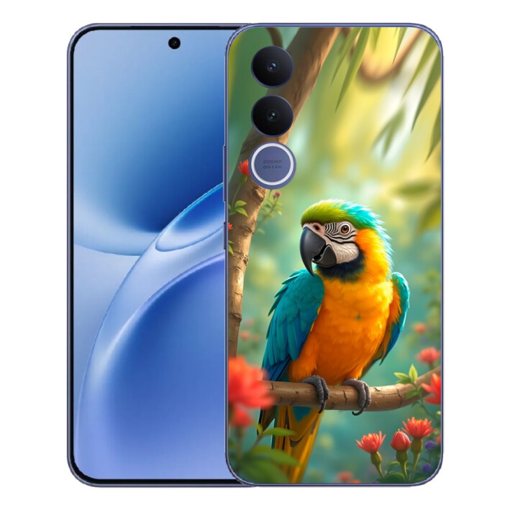 mmCase géltok a Vivo V70 FE-hez – kék-sárga ara papagáj