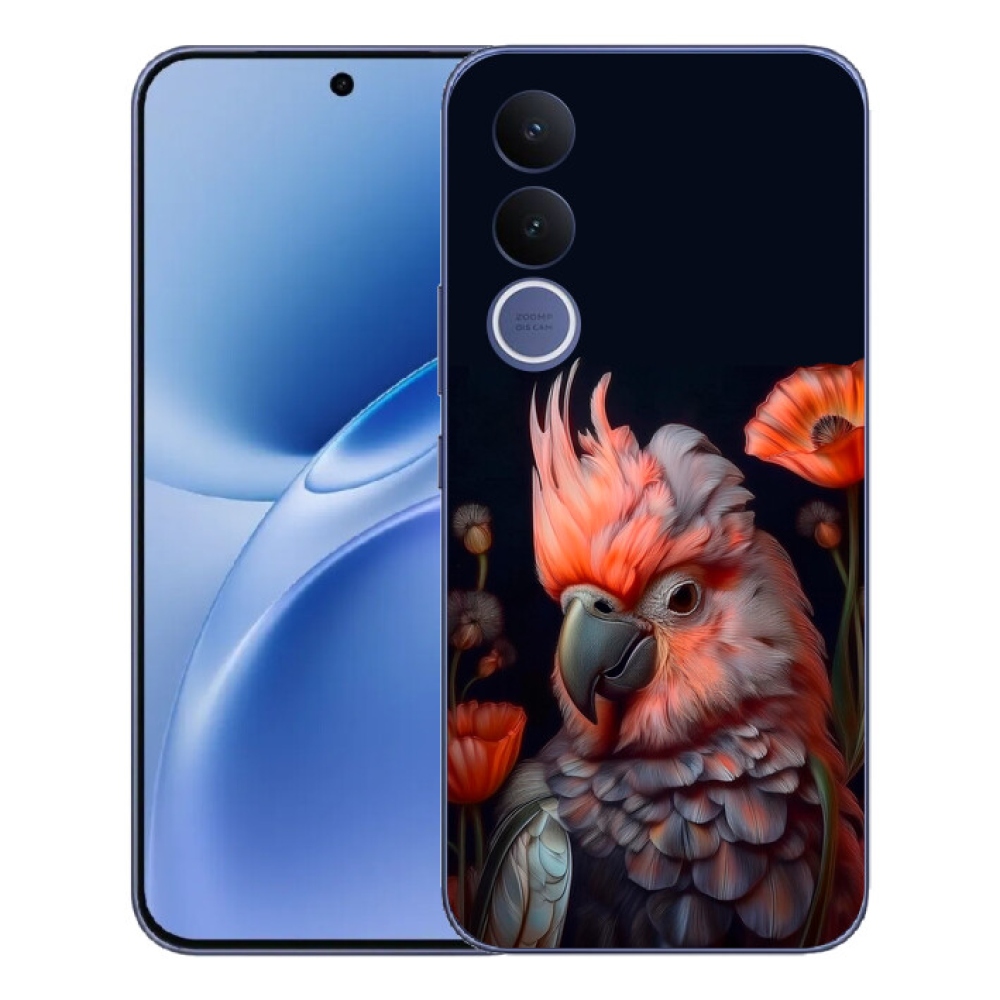 mmCase gél tok a Vivo V70 FE-hez – színes kakadu papagáj