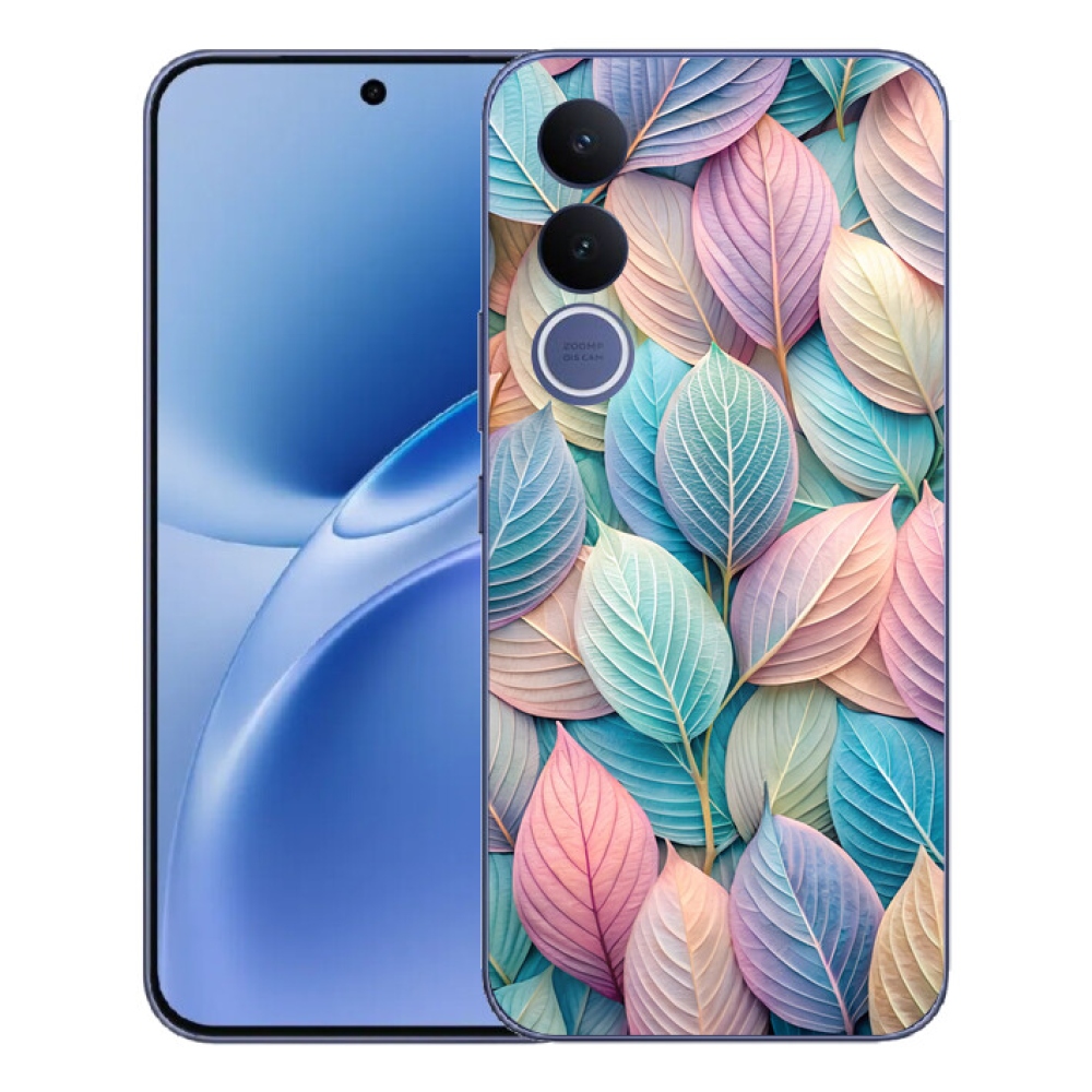 mmCase gélhuzat a Vivo V70 FE-hez – pasztell levelek