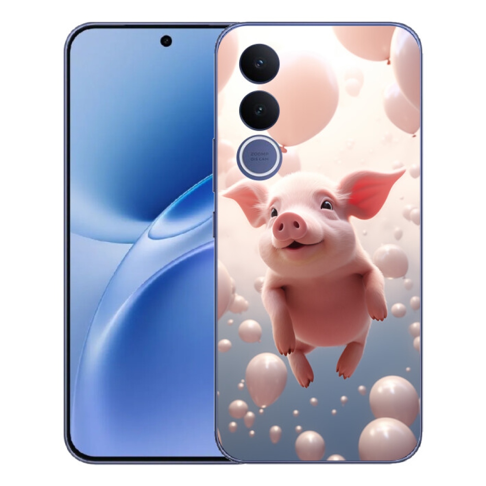 mmCase géltok a Vivo V70 FE-hez – malacka léggömbökkel