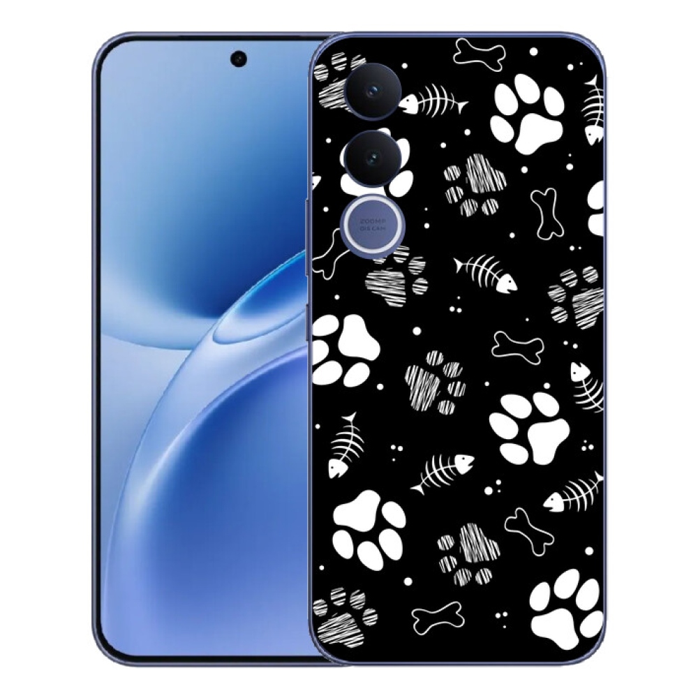 mmCase gél tok a Vivo V70 FE-hez – kutyus mancsok