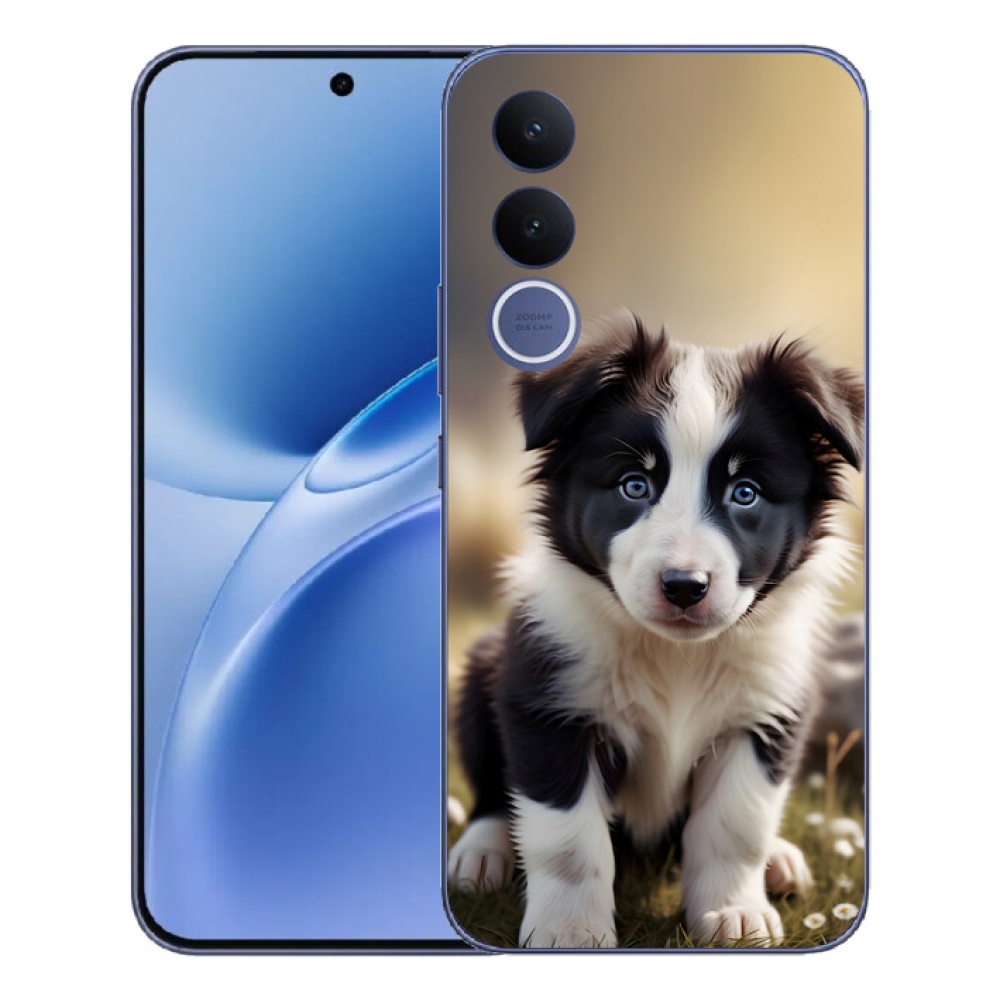 mmCase gél tok a Vivo V70 FE-hez – aranyos border collie