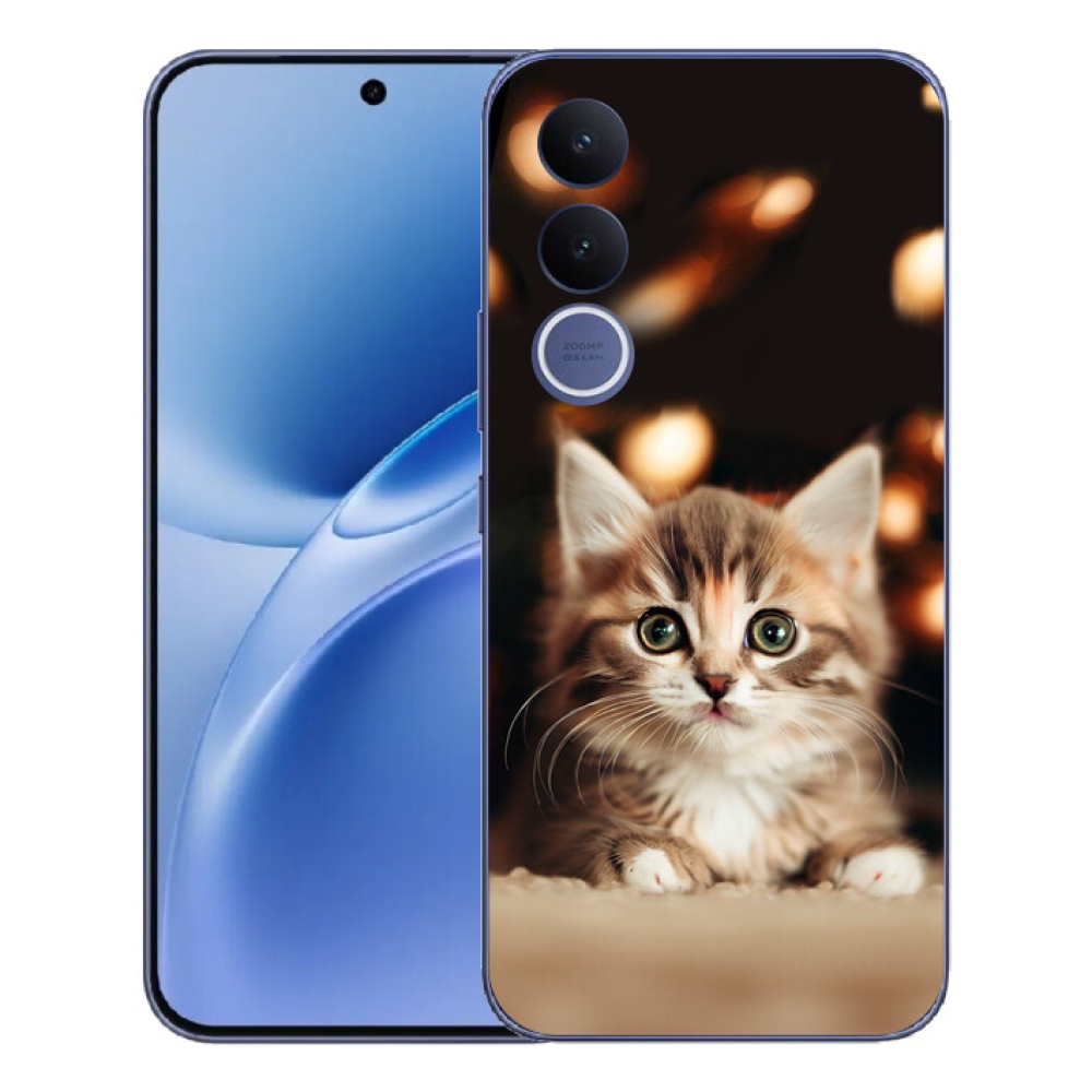 mmCase gél tok a Vivo V70 FE-hez – aranyos cica 2
