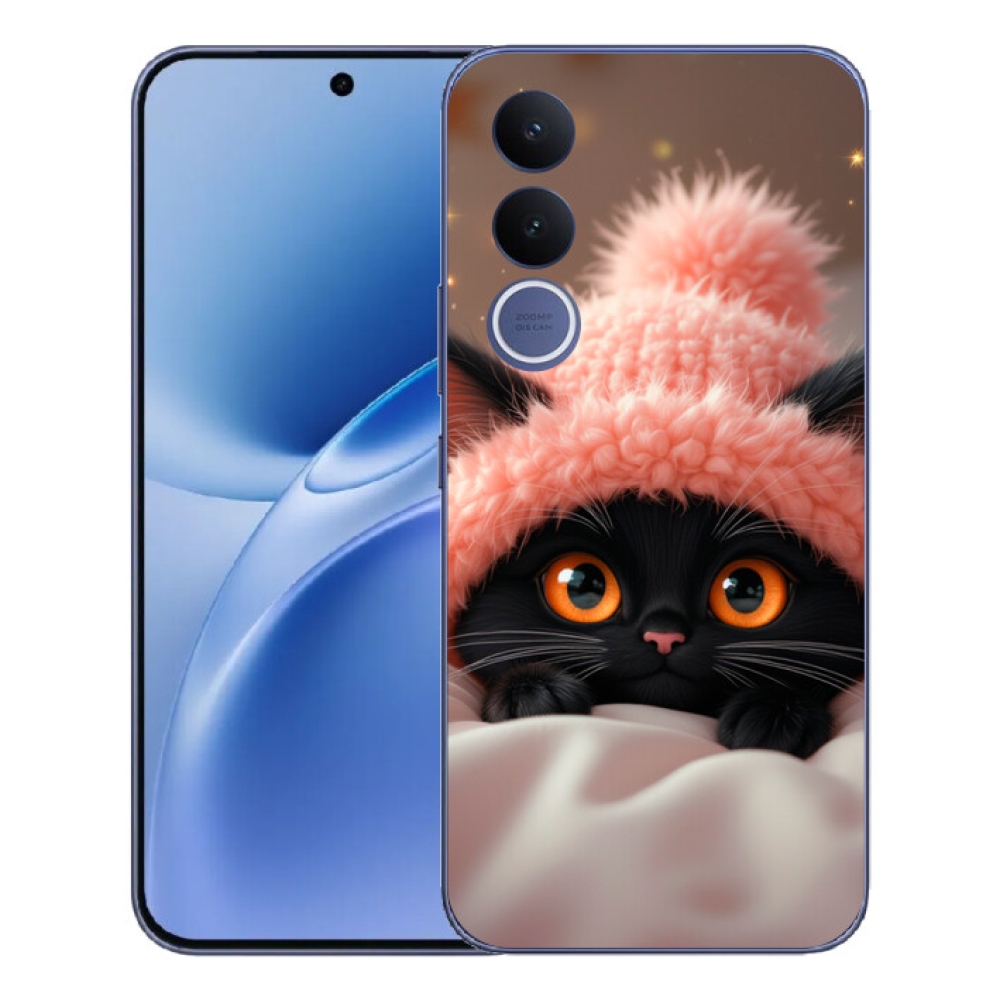 mmCase gél tok a Vivo V70 FE-hez – aranyos cica 7