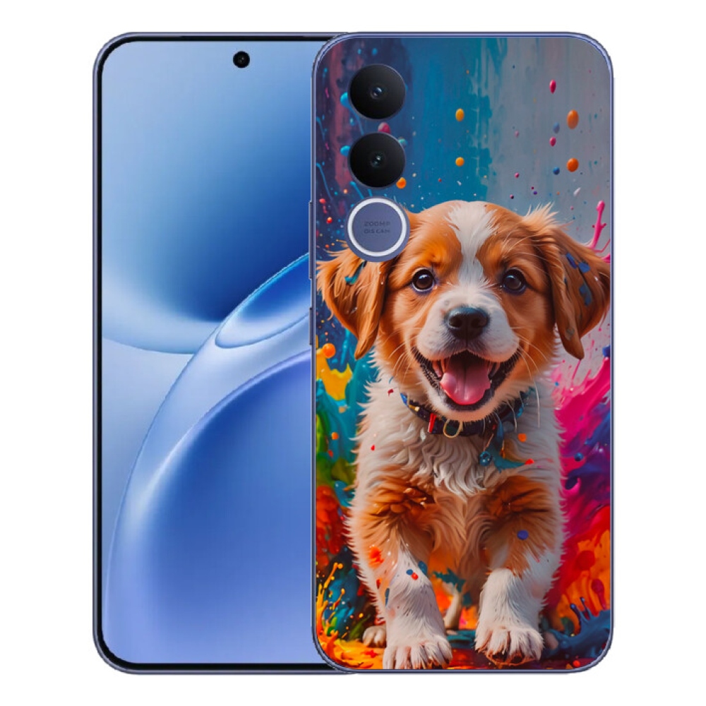 mmCase gél tok a Vivo V70 FE-hez – aranyos kiskutya 3