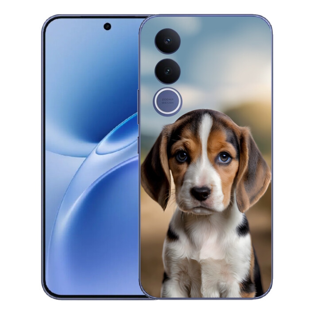 mmCase gél tok a Vivo V70 FE-hez – aranyos beagle